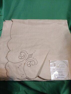 Linen Table Cloth..Size on Lable